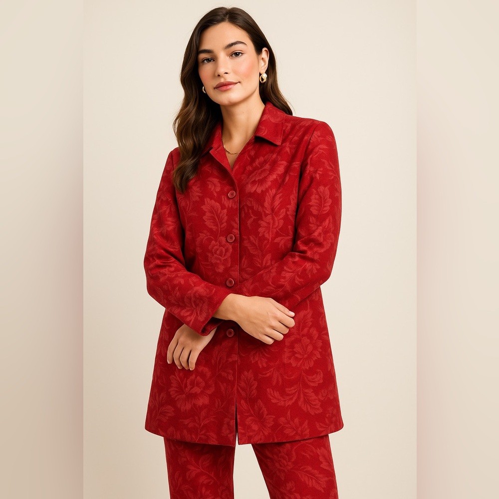 Susan Bristol floral pant suit